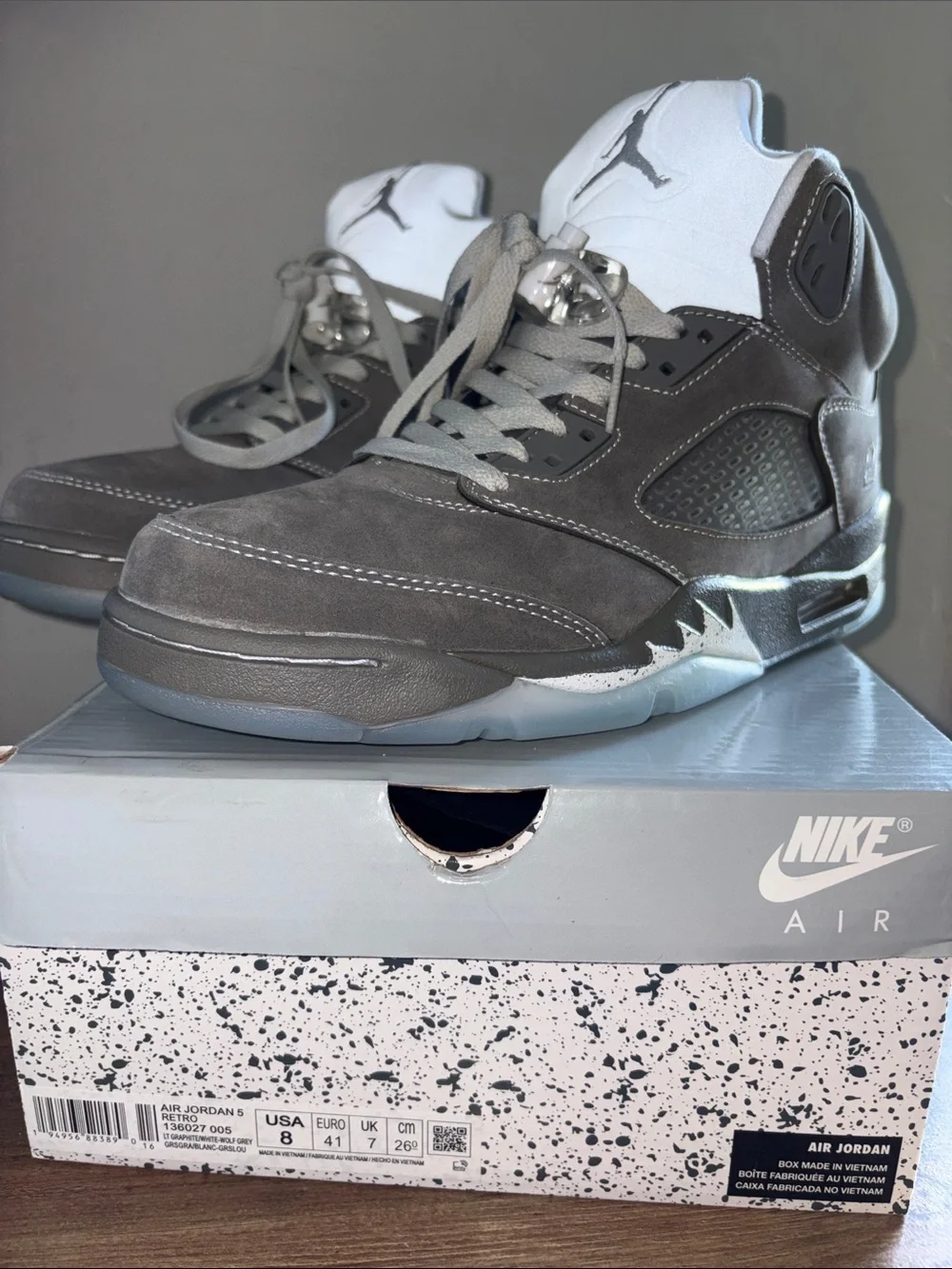 Air Jordan 5 Retro GS 'Wolf Grey' 2026 | Size 9.5